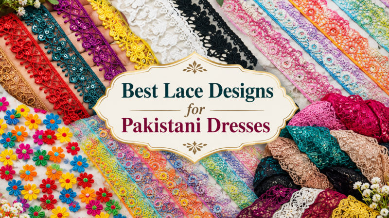 Best Lace Designs for Pakistani Dresses